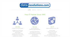 Desktop Screenshot of dataresolutions.com