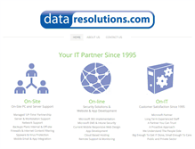 Tablet Screenshot of dataresolutions.com